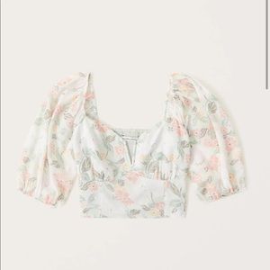 Abercrombie Puff Sleeve Top